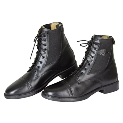 Abbildung von Kerbl Schnürstiefelette Monaco Glattleder Schwarz 44