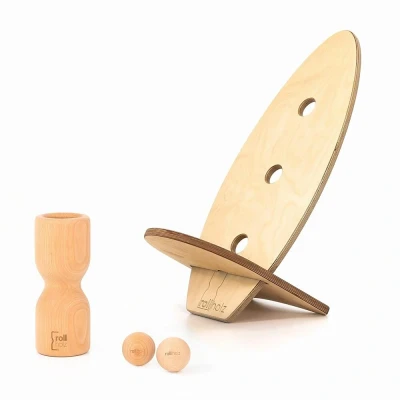 Abbildung von rollholz Balance Board Set klein Buche helles Brett 1 St