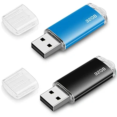 Abbildung von lUCKGOOD886 32gb USB Sticks Flash Drive Speicherstick Laufwerk Pen Feder Antrieb (32GB*2PCS)