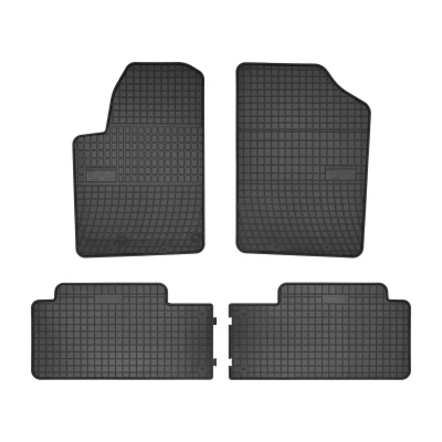 Abbildung von FROGUM 0645 Fußmattensatz Gummi vorne und hinten 4 schwarz Maßgefertigt CITROËN: Berlingo / First I, PEUGEOT: Partner I Combispace