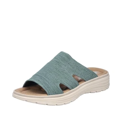 Abbildung von Rieker Pantolette, Sommerschuh, Hausschuh, Schlappen, Strandschuh mit Fußbett