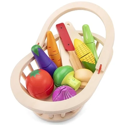 Abbildung von New Classic Toys 10589 Cutting Meal Vegetable Basket