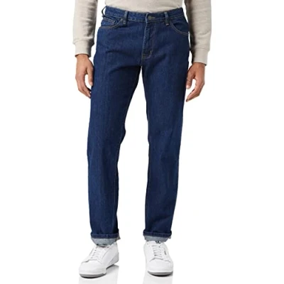 Abbildung von Urban Classics Herren Loose Fit Jeans Hose, Blau (Mid Indigo 02299), W(Herstellergröße: 28/32)
