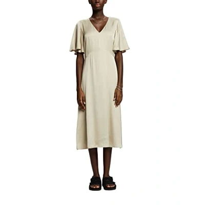Abbildung von Esprit Collection MIDI V NECK Cocktailkleid/festliches Kleid, Damen, Größe: 38, Dusty green