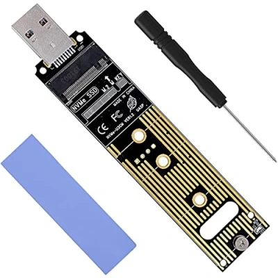 Abbildung von WANGCL M.2 auf USB 3.1 Nvme SSD Adapter Upgraded Kit unterstützt 2230 2242 2260 2280 Größe