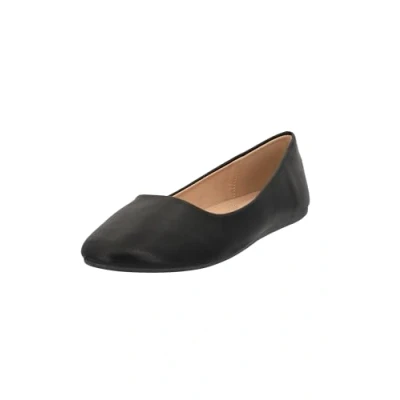 Abbildung von Elara Damen Ballerina Bequeme Slip Ons Flach Chunkyrayan DY 10A Black 37