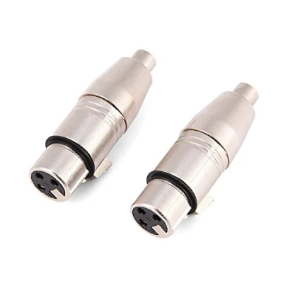 Abbildung von Tangxi XLR Adapter, 2Pcs 3Pin Buchse auf Cinch Audio Mikrofon Anschluss Konverter Adapter
