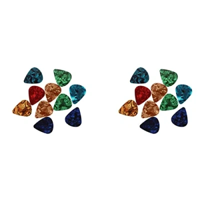 Abbildung von BLASHRD 20 Stueck Stilvolles Buntes Celluloid Gitarre Plektrum 0.47mm