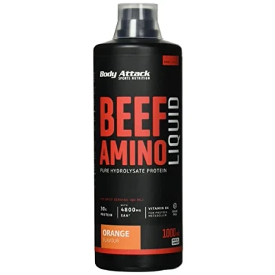 Abbildung von Body Attack Beef Amino Liquid, Orange, 1er Pack (1x 1000ml)
