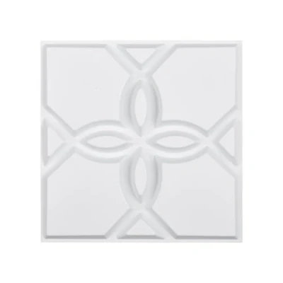 Abbildung von VEVOR 3D Wandpaneele 33er Set 30x30cm Wandverkleidung Wanddeko Blumenmuster Weiß