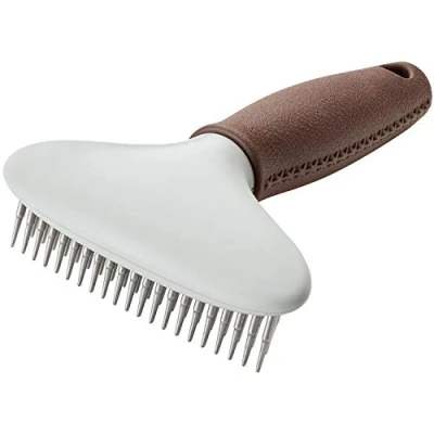 Abbildung von Hunter SPA Entwirrungsstriegel zweireihig, zum Entfernen von losem Haar und Schuppen, 16 x 11,5 cm