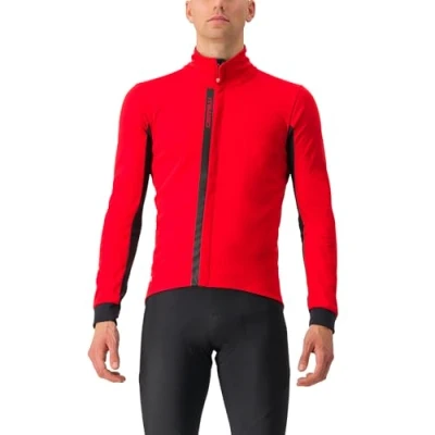 Abbildung von CASTELLI 4523508 023 ENTRATA Jacket Unisex RED/BLACK LIGHT BLACK Größe XXL