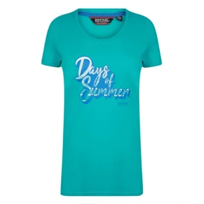 Abbildung von Regatta Damen Filandra Iv&#039; Coolweave Cotton Graphic Print Short Sleeve T Shirt/Polos/Unterhemden, Ceramic, 36