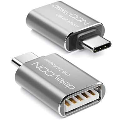 Abbildung von deleyCON 2x USB2.0 Adapter USB C zu A Buchse OTG