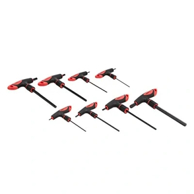 Abbildung von Amazon Basics Innensechskantschlüssel Set, mit T Griff, 8 Teile, 2 10 mm