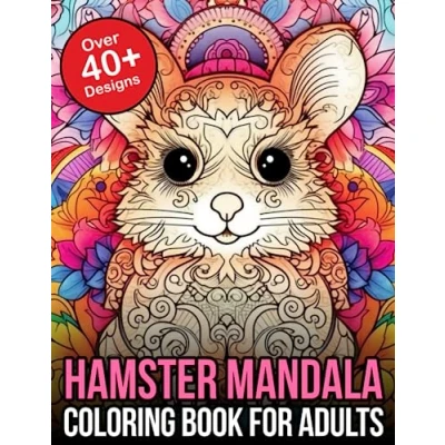 Abbildung von Hamsters Mandalas coloring Books for Adults: hamster book kids and adults