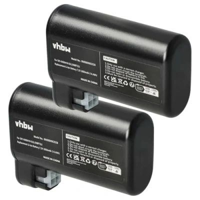 Abbildung von vhbw 2X Akku Ersatz für Electrolux OSBP72LI25, 405537959/0, 4060001007 Saugroboter (2000 mAh, 7,2 V, Li Ion)
