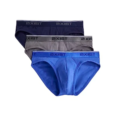 Abbildung von 2(x)ist Baumwoll Stretch Unterhose, 3 Stück Mehrfarbig Small