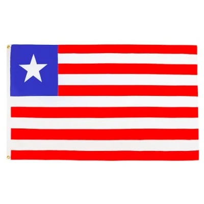 Abbildung von AZ FLAG Flagge Liberia 150x90 cm Republik Fahne 100% Polyester mit Messing Ösen 110g