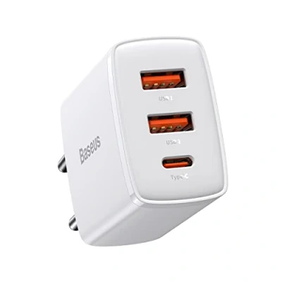 Abbildung von Baseus Compact Schnellladegerät 2x USB / Type C 30W 3A Schnelllade Gerät