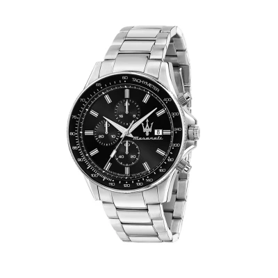 Abbildung von Maserati Sfida Chronograph, Herren, Größe: One Size, Matt schwarz silber