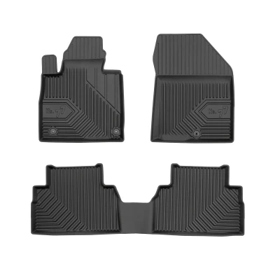 Abbildung von FROGUM No. 77 77425392 Fußmattensatz TPE (thermoplastischer Elastomer) vorne und hinten 3 schwarz Maßgefertigt HYUNDAI: Santa Fé IV