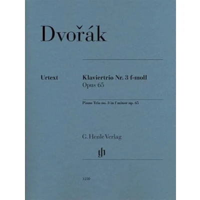 Abbildung von Klaviertrio Nr. 3 f moll op. 65: Besetzung: Klaviertrios (G. Henle Urtext Ausgabe)
