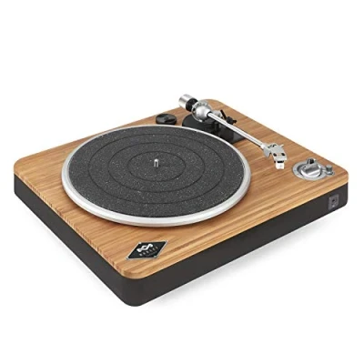 Abbildung von House of Marley Stir It Up Wireless Plattenspieler Bluetooth Nachhaltig gefertigter Schallplattenspieler, 33/45 U/min Vinyl Player mit Vorverstärker, Audio Technica Tonabnehmer, Bambus