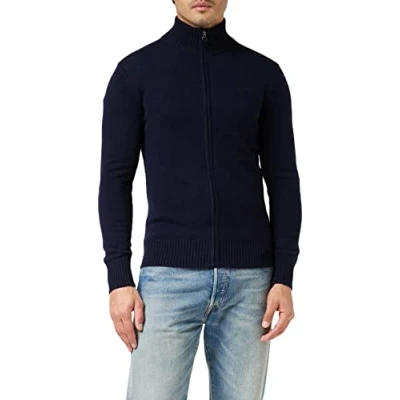 Abbildung von Schott Plecorage Strickpullover, Herren, Größe: Medium, Navy