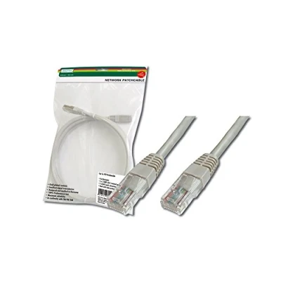 Abbildung von DIGITUS LAN Kabel Cat 5e 1,5m RJ45 Netzwerkkabel U/UTP Ungeschirmt Kompatibel zu 6 &amp; 5 Grau