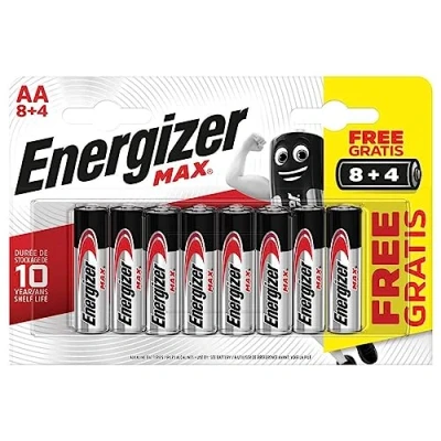 Abbildung von Energizer Max. langlebige Alkali Leistung, 12 x AA Batterien