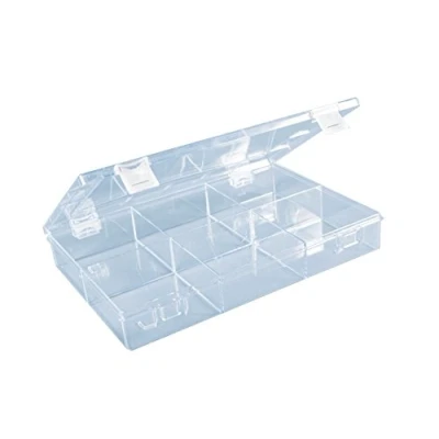 Abbildung von hünersdorff Sortimentskasten: stabile Sortierbox (PS Classic) mit fester Fachaufteilung (6 Fächer), Sortierkasten Maße: T225 x B335 H55 mm, Made in Germany