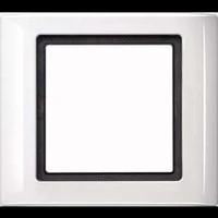 Abbildung von Schneider Electric Merten 400119 AQUADESIGN Rahmen für Steckdose und Schalter 1 fach, polarweiß