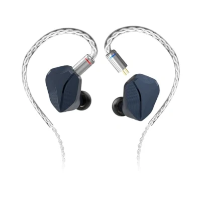 Abbildung von HIDIZS MP145 14,5 mm ultragroßer planarer magnetischer Treiber, HiFi In Ear Monitore, ergonomische Design Kopfhörer, abnehmbare 2 polige Kopfhörer (blau, 3,5 mm)