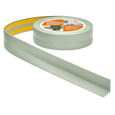 Abbildung von Quest Weichsockelleiste Selbstklebend 30 mm x Knickleiste, Abschlussleiste für Küche, Badezimmer Dichtungsband PVC, Flexibel, Wasserdicht, Dekorativ 10 Meter, Hellgrün