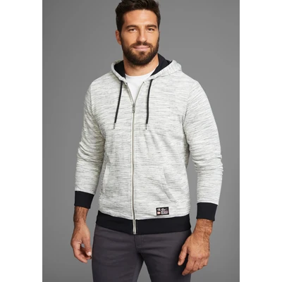Abbildung von Man&#039;s World Kapuzensweatjacke mit Logo auf der Brust NEUE KOLLEKTION