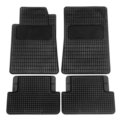 Abbildung von AMiO RCM 03 01711 Fußmattensatz Gummi vorne und hinten 4 schwarz Maßgefertigt BMW: 3 Limousine, Touring, AUDI: A6 C5 Avant, Limousine