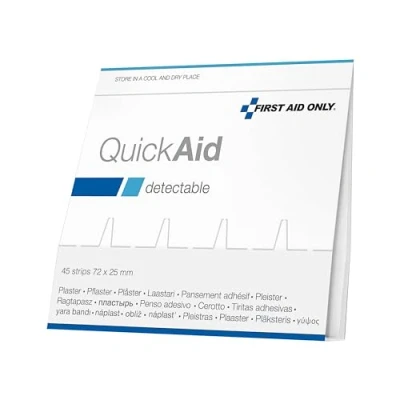 Abbildung von FIRST AID ONLY Pflaster Nachfüllpackung, mit Metallfläche, detektierbar, 45