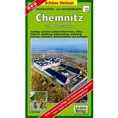 Abbildung von Doktor Barthel Wander und Radwanderkarten, Radwanderkarte Chemnitz Umgebung: Ausflüge zwischen Limbach Oberfrohna, Flöha, Oederan, ... Burkhardtsdorf Zschopau (Schöne Heimat)