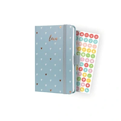 Abbildung von SIGEL J4334 Wochenkalender Jolie 2024, Grey Love, ca. A6, grau, Hardcover, Gummiband, Stiftschlaufe, Einstecktasche, 174 Seiten, aus nachhaltigem Papier, Terminplaner