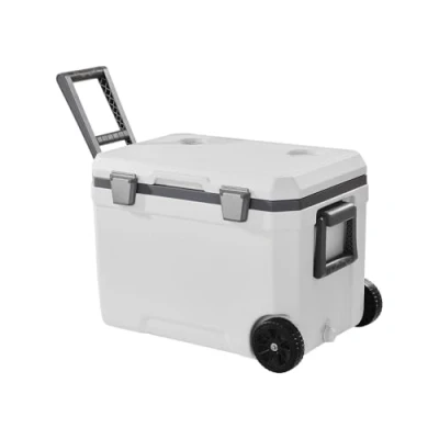 Abbildung von VEVOR Tragbare Kühlbox Isoliert Rollbar mit Getränkehalter 45Qt(64Dosen)