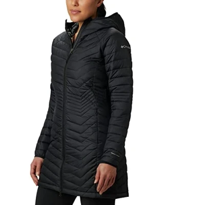 Abbildung von Columbia Powder LITE MID Jacket Wintermantel, Damen, Größe: Small, Black