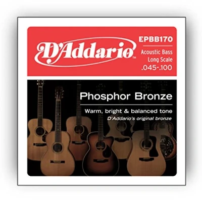 Abbildung von D&#039;Addario EPBB170 Phosphor Bronze Akustik Bass Saitensatz 0,11 cm 0,25 (.045 .100 Zoll)