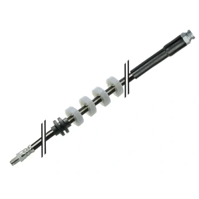 Abbildung von MEYLE 214 525 0004 Bremsschläuche Vorderachse 445 M10x1 FIAT: Seicento / 600 Schrägheck, Cinquecento