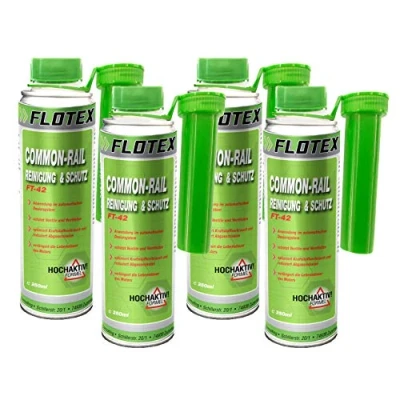 Abbildung von Flotex Diesel Common Rail Reinigung &amp; Schutz, 4 x 250ml Systemreiniger und Schutz Additiv für Dieselmotoren