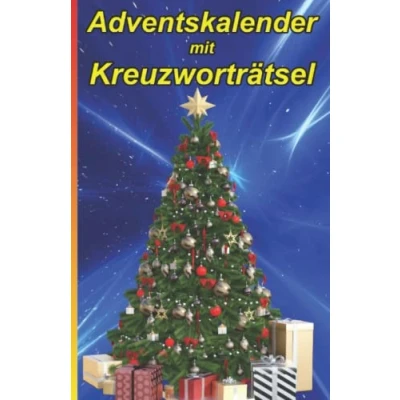 Abbildung von Adventskalender mit Kreuzworträtsel: 24 Kreuzworträtsel für die Adventszeit