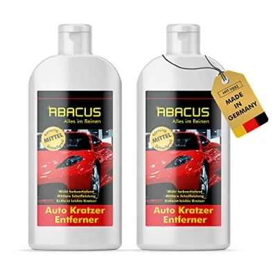 Abbildung von ABACUS Auto Kratzer Entferner Lackkratzer Autopolitur (entfernt leichte Kratzer, farbvertiefend), Für alle Farben geeignet