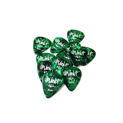 Abbildung von Dunlop Zelluloid Green Pearl Ex Heavy 12 Plektren