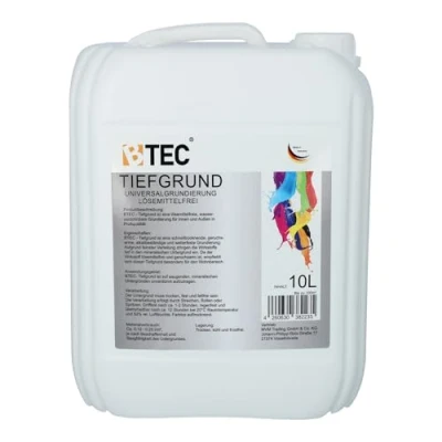 Abbildung von BTEC Tiefgrund 10 Liter LF Haftgrund Tiefengrund Universalgrundierung 1173 für Innen und Außen gebrauchsfertig 100m²
