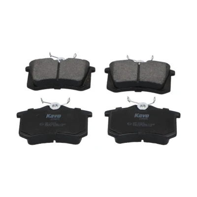 Abbildung von KAVO PARTS KBP 10009 Bremsbelagsatz ohne integrierten Verschleißsensor VOLKSWAGEN: Golf 5 Schrägheck, PEUGEOT: 208 II Schrägheck